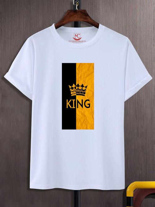 unisex white graphic printed t-shirt - 20776814 -  Standard Image - 0