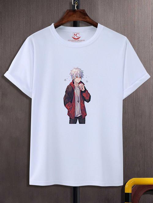 unisex white graphic printed t-shirt - 20776816 - Standard Image - 0