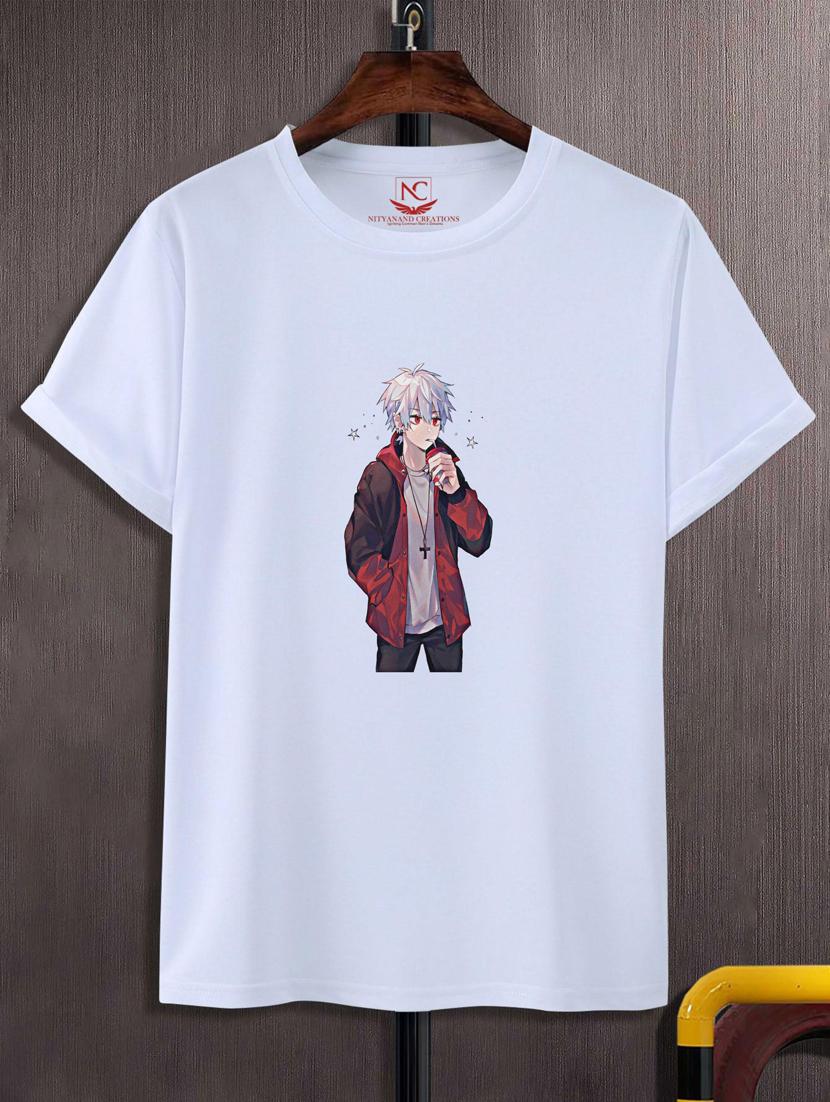 unisex white graphic printed t-shirt - 20776816 - Zoom Image - 0