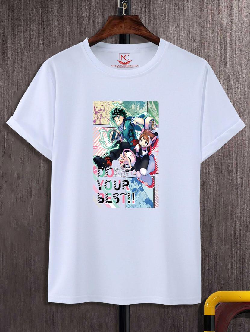 unisex white graphic printed t-shirt - 20776817 - Zoom Image - 0