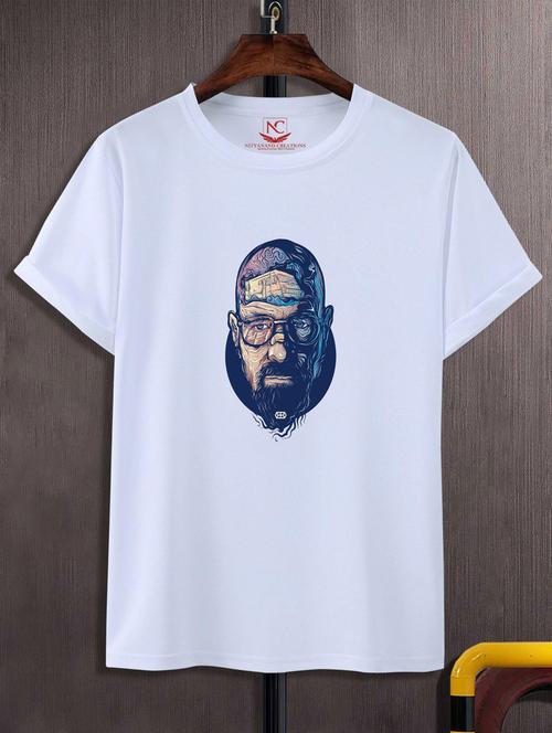 unisex white graphic printed t-shirt - 20776833 -  Standard Image - 0