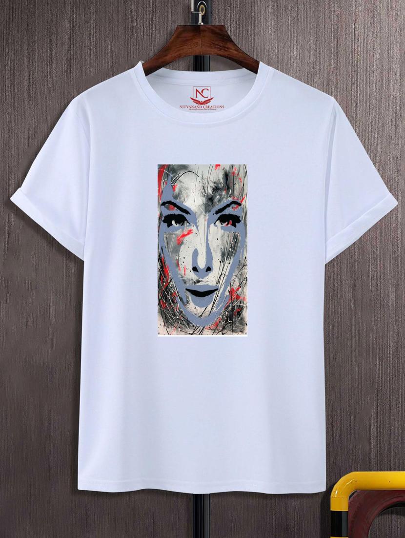 unisex white graphic printed t-shirt - 20776846 -  Zoom Image - 0