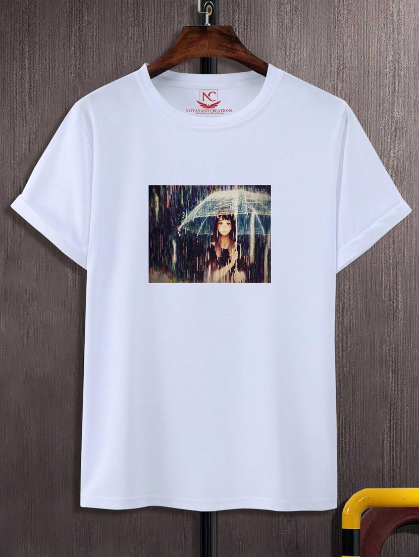 unisex white graphic printed t-shirt - 20776878 -  Zoom Image - 0