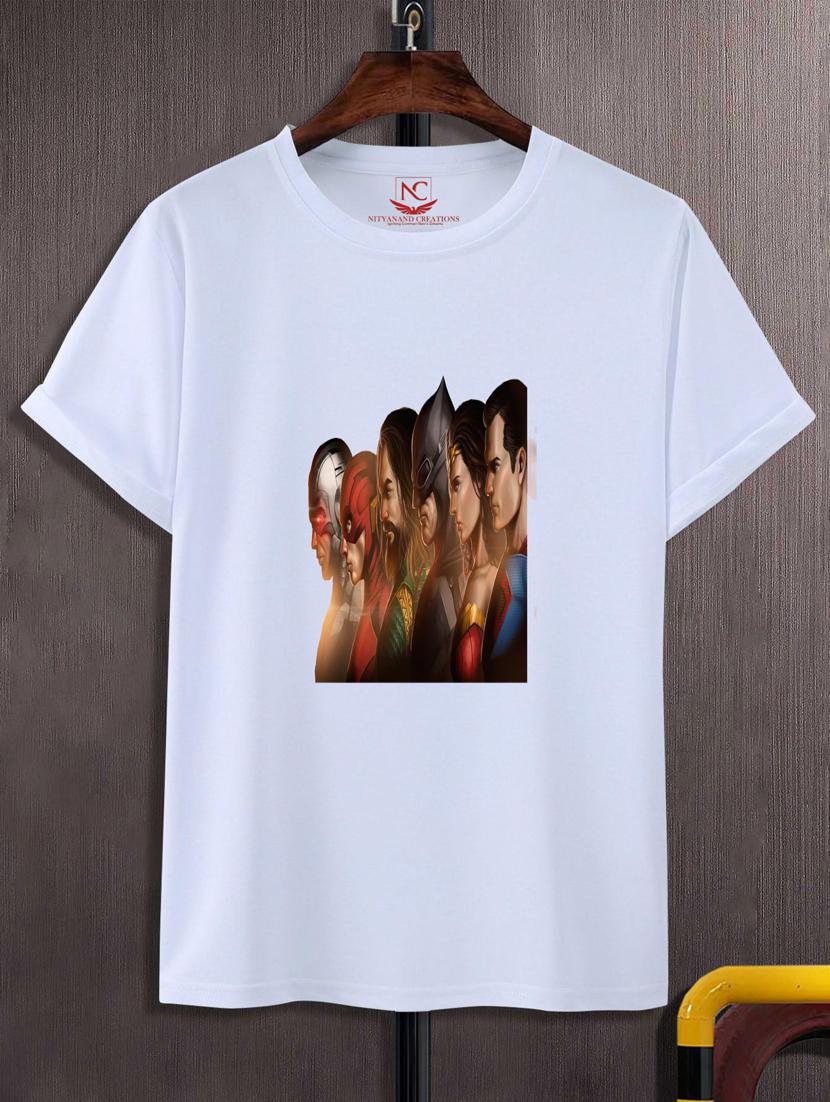 unisex white graphic printed t-shirt - 20776888 - Zoom Image - 0