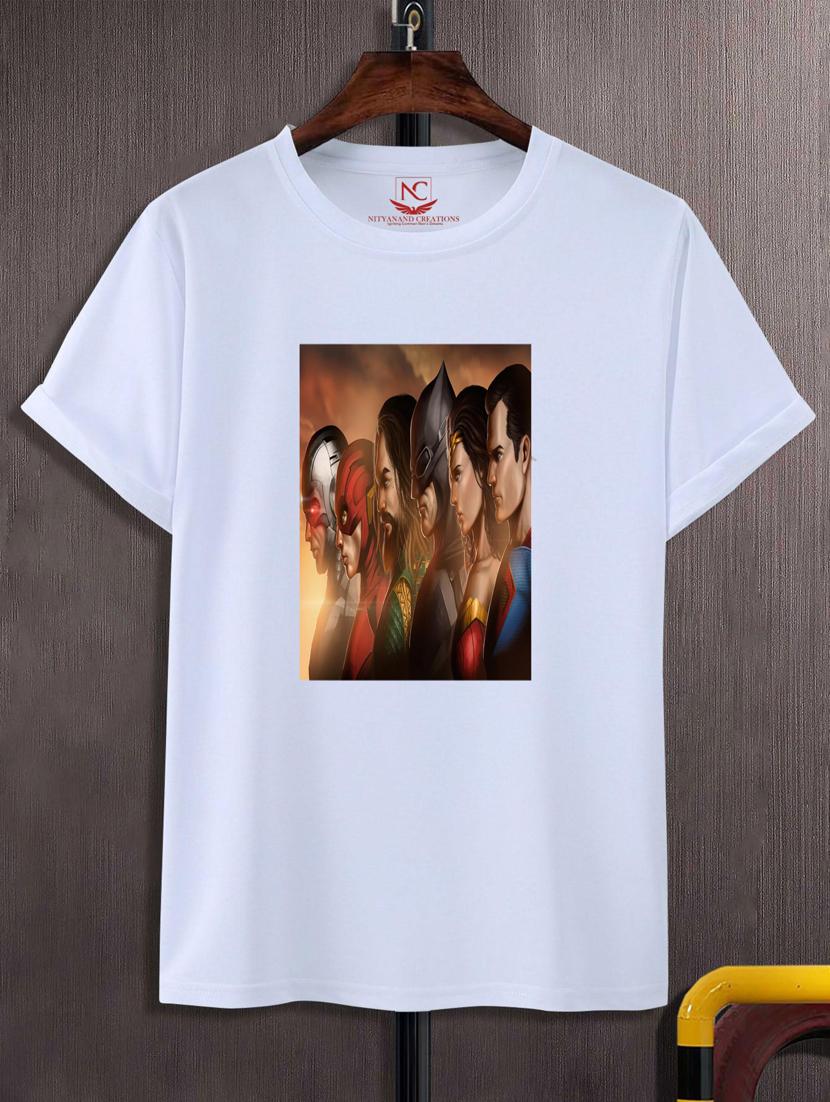 unisex white graphic printed t-shirt - 20776889 -  Zoom Image - 0