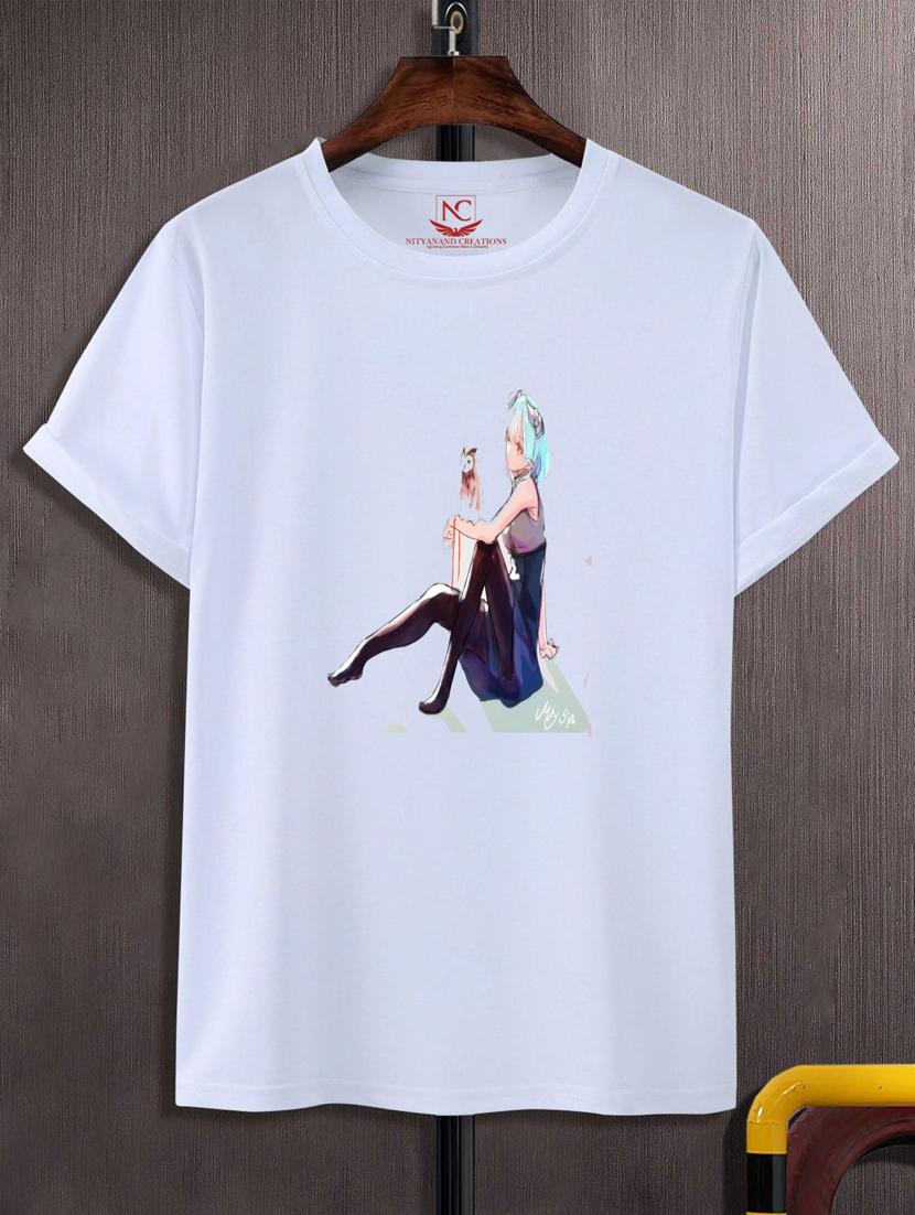unisex white graphic printed t-shirt - 20776891 -  Zoom Image - 0