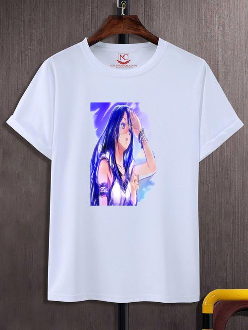 unisex white graphic printed t-shirt - 20776897 -  Standard Image - 0