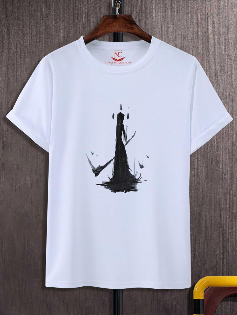 unisex white graphic printed t-shirt - 20776898 - Zoom Image - 0