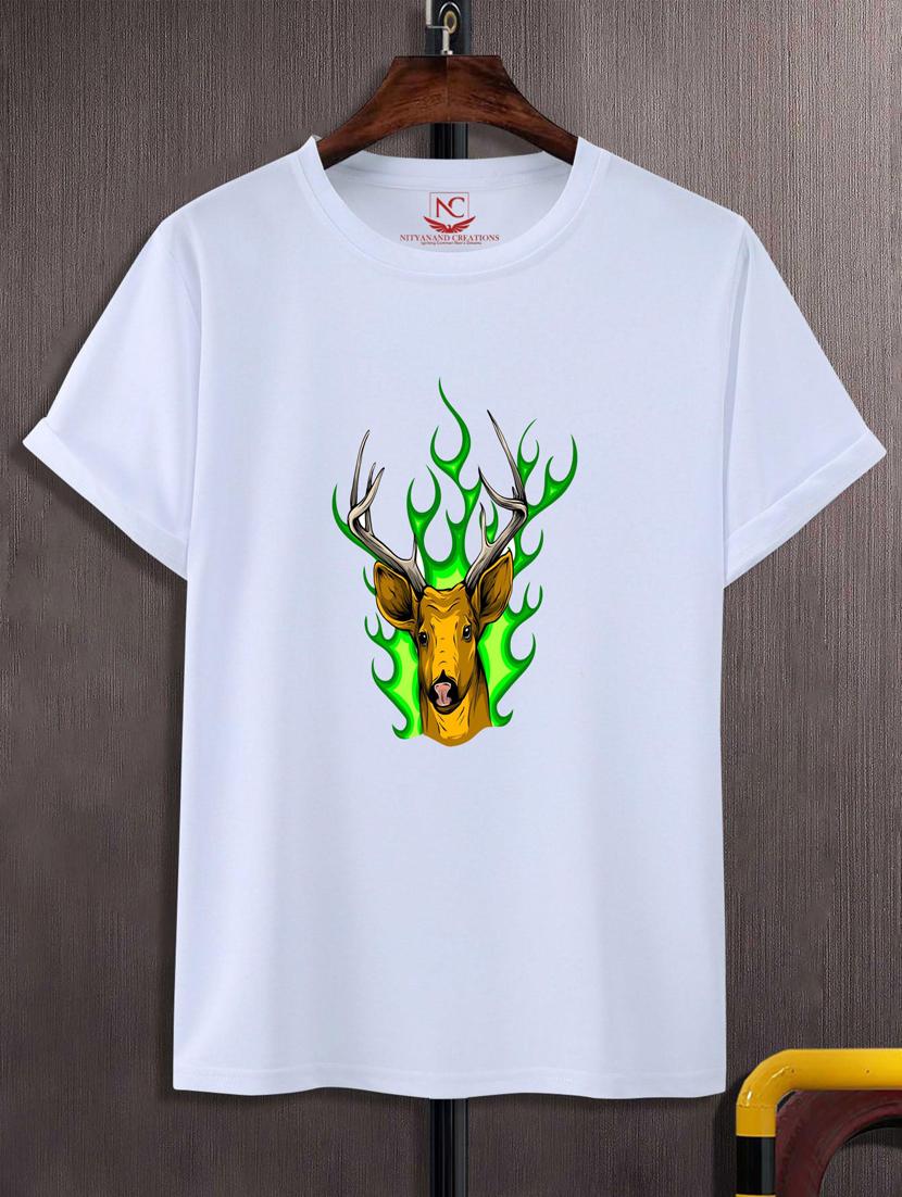 unisex white graphic printed t-shirt - 20776899 - Zoom Image - 0