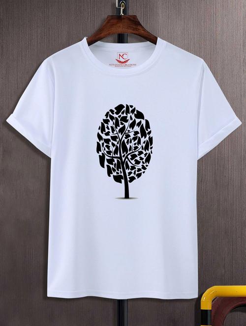 unisex white graphic printed t-shirt - 20776906 -  Standard Image - 0
