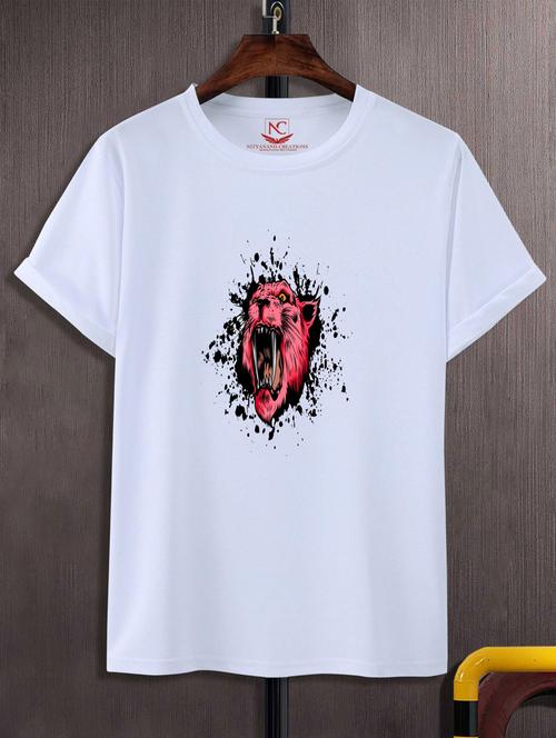 unisex white graphic printed t-shirt - 20776910 - Standard Image - 0
