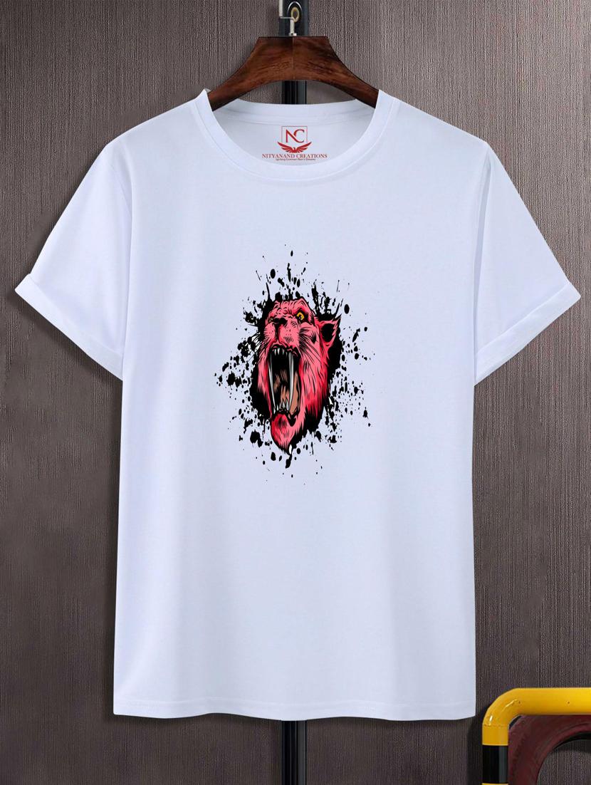 unisex white graphic printed t-shirt - 20776910 - Zoom Image - 0