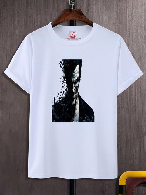 unisex white graphic printed t-shirt - 20776930 -  Standard Image - 0