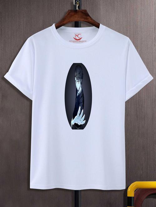 unisex white graphic printed t-shirt - 20776948 -  Standard Image - 0