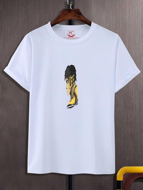 unisex white graphic printed t-shirt - 20776951 - Standard Image - 0