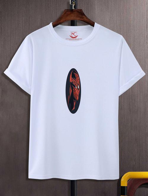 unisex white graphic printed t-shirt - 20776953 -  Standard Image - 0