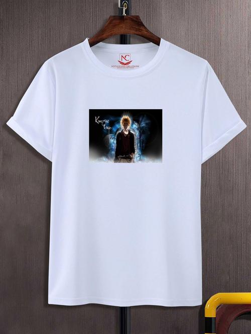 unisex white graphic printed t-shirt - 20776955 -  Standard Image - 0