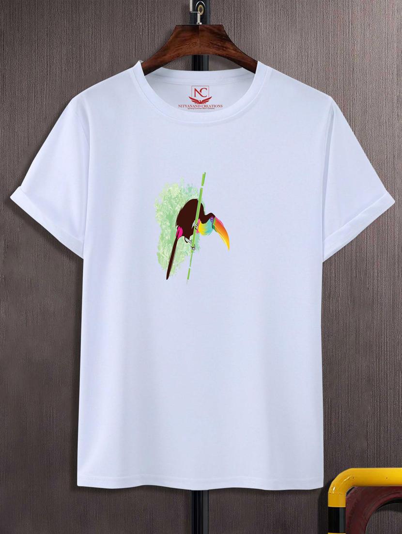 unisex white graphic printed t-shirt - 20776973 -  Zoom Image - 0