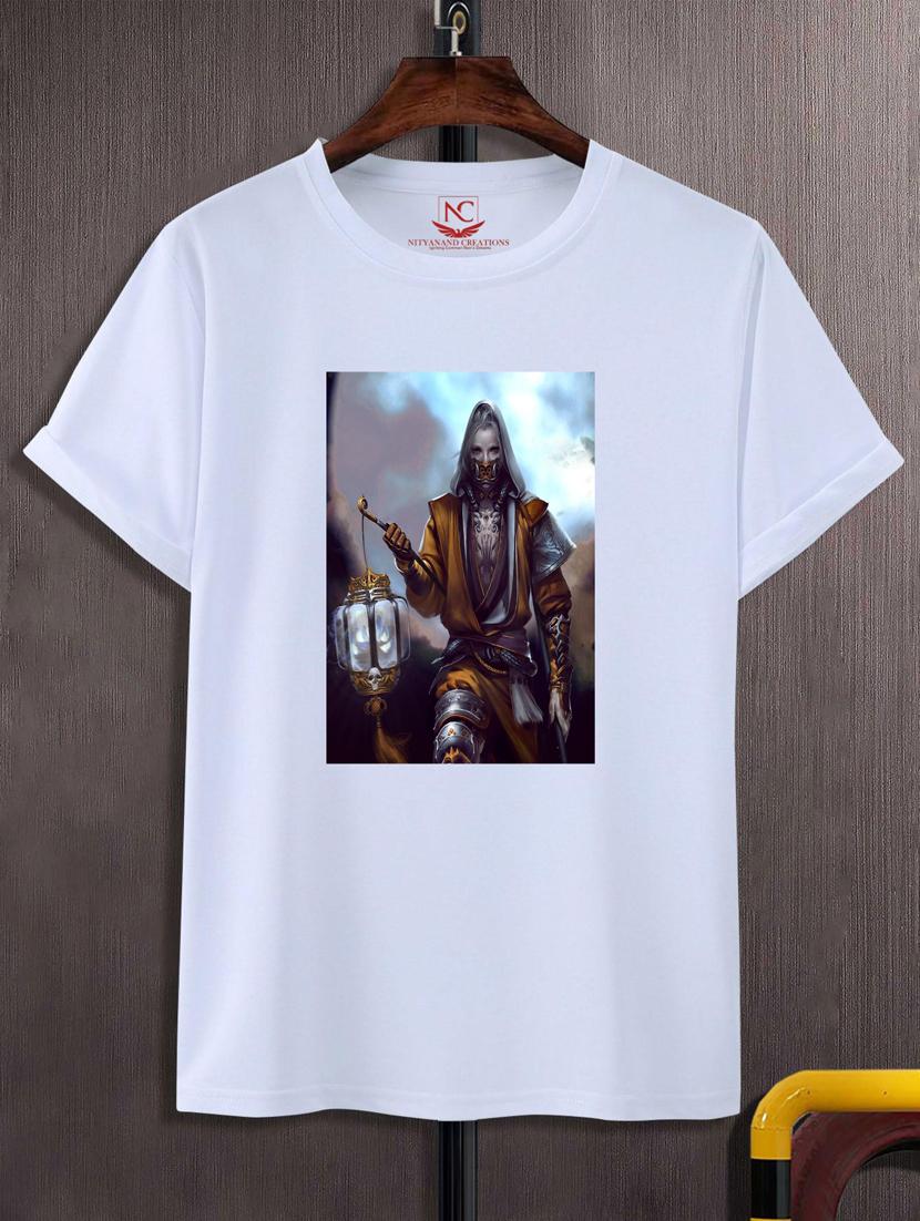 unisex white graphic printed t-shirt - 20776996 - Zoom Image - 0