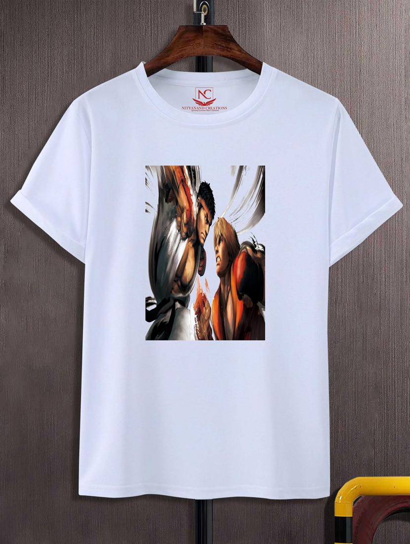 unisex white graphic printed t-shirt - 20776999 - Zoom Image - 0