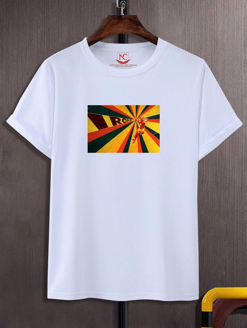 unisex white graphic printed t-shirt - 20777004 -  Standard Image - 0