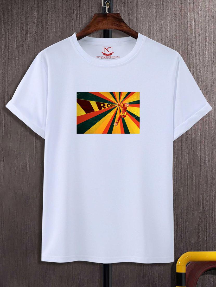 unisex white graphic printed t-shirt - 20777004 -  Zoom Image - 0