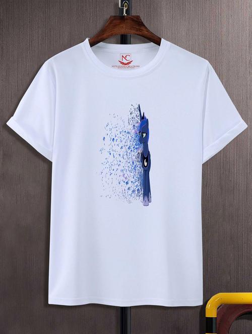unisex white graphic printed t-shirt - 20777007 - Standard Image - 0