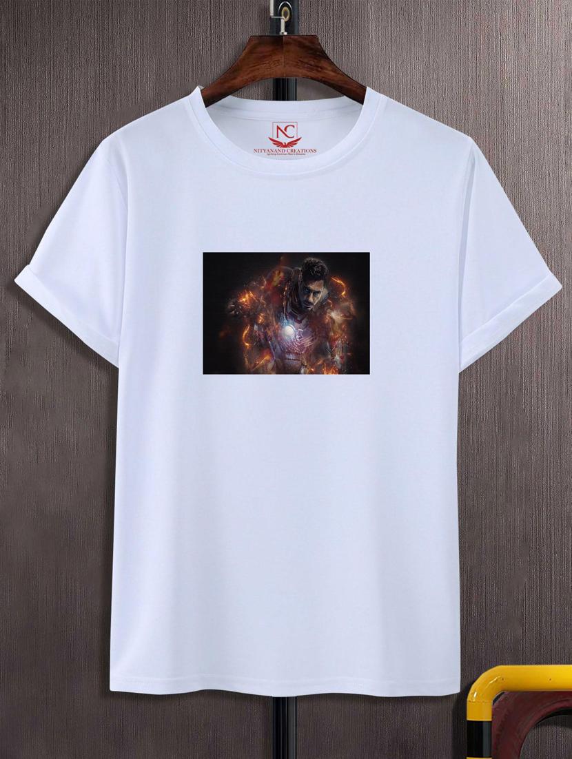 unisex white graphic printed t-shirt - 20777012 - Zoom Image - 0