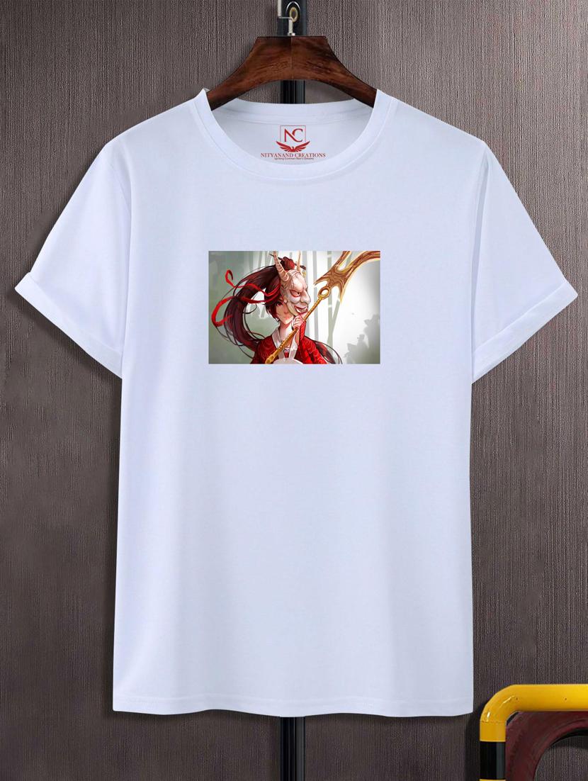unisex white graphic printed t-shirt - 20777014 - Zoom Image - 0