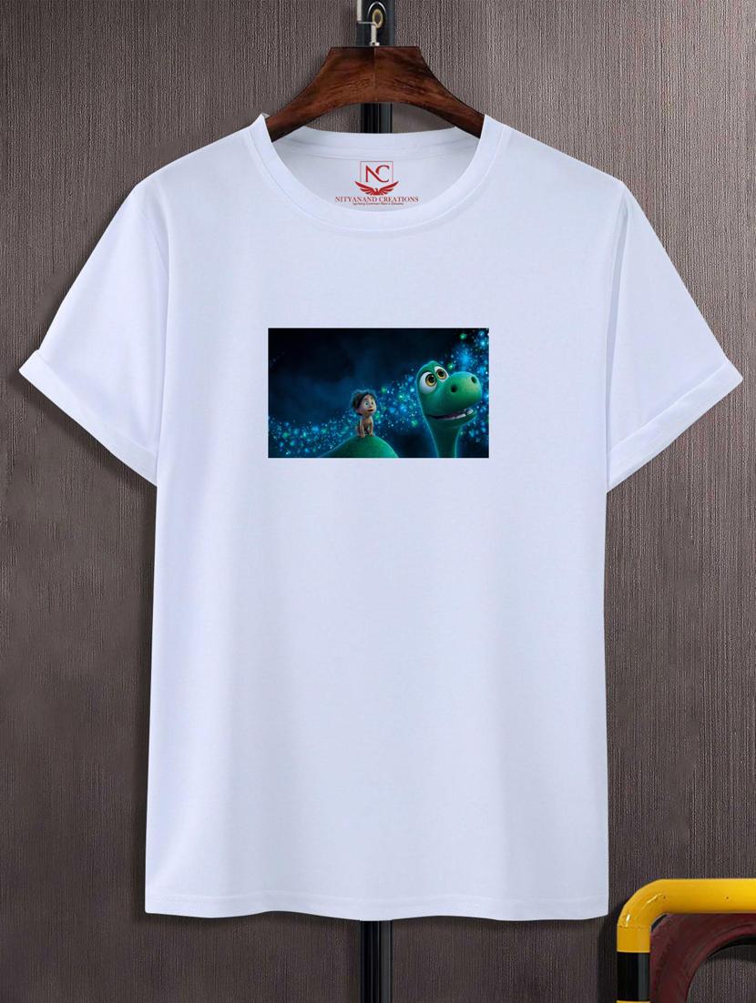 unisex white graphic printed t-shirt - 20777022 - Zoom Image - 0