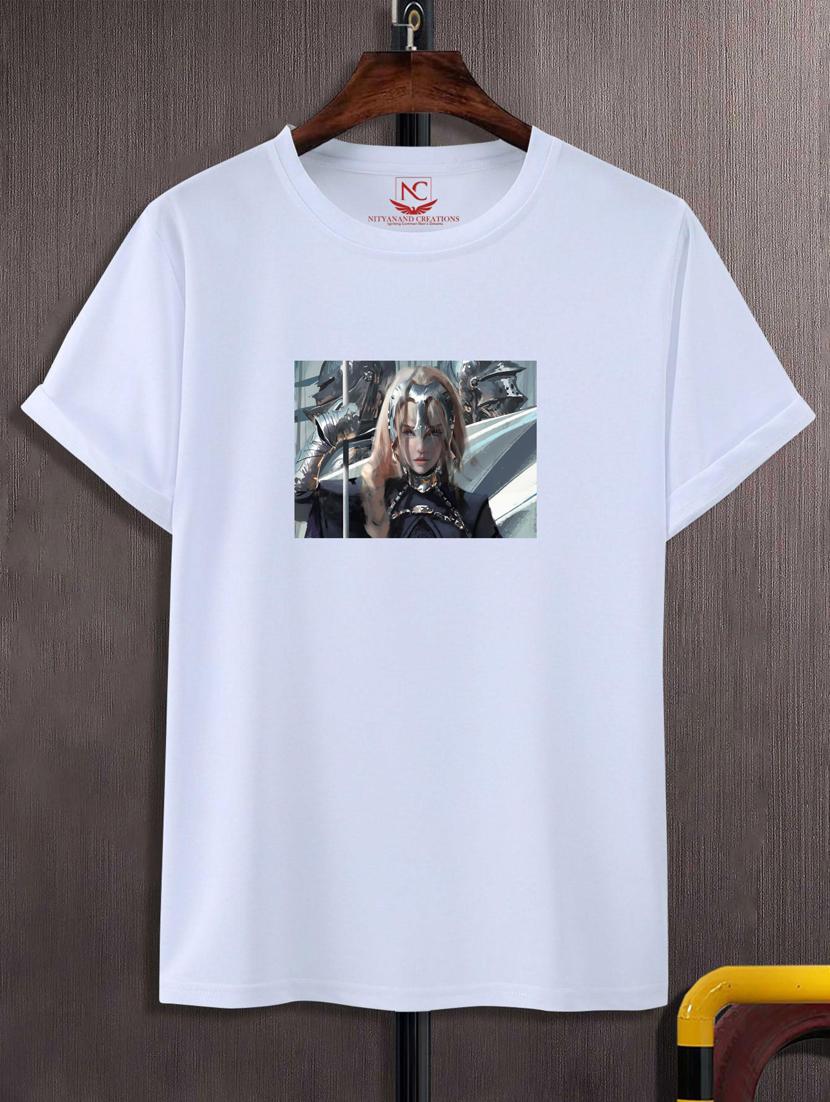 unisex white graphic printed t-shirt - 20777025 -  Zoom Image - 0