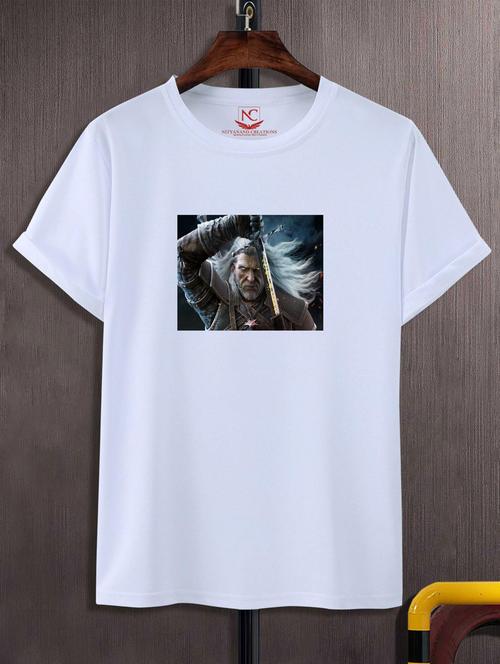 unisex white graphic printed t-shirt - 20777027 -  Standard Image - 0