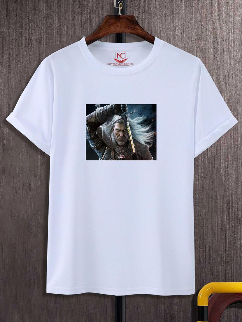 unisex white graphic printed t-shirt - 20777027 -  Zoom Image - 0