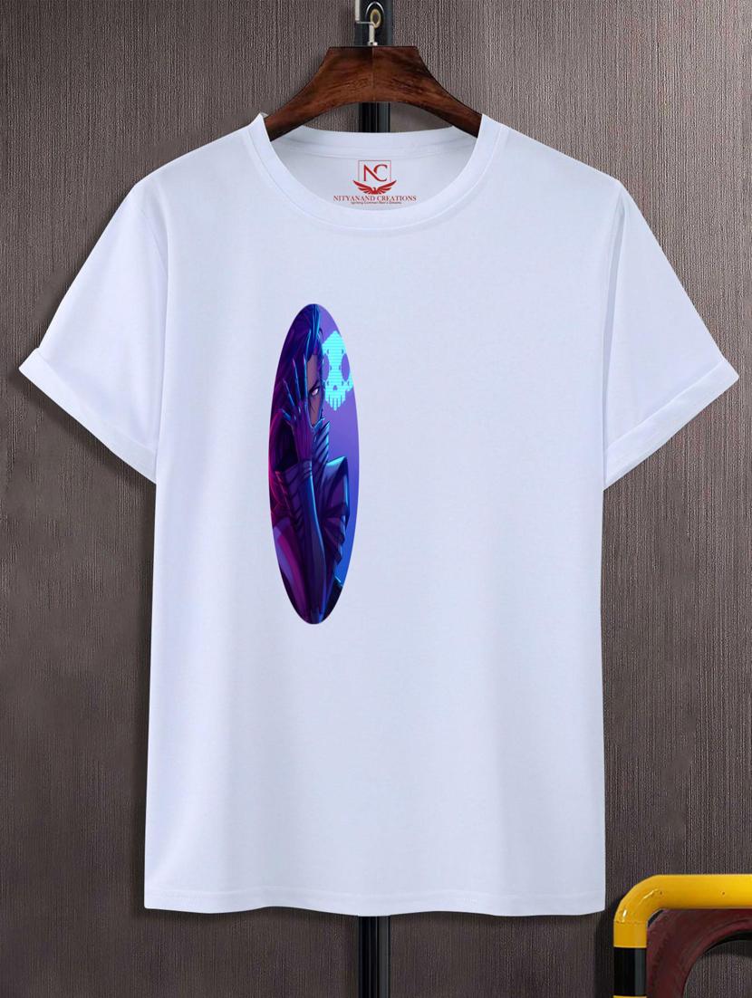 unisex white graphic printed t-shirt - 20777029 - Zoom Image - 0