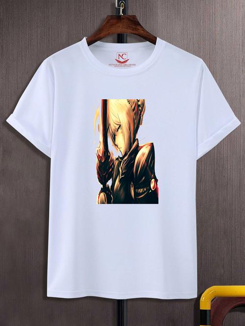 unisex white graphic printed t-shirt - 20777032 -  Standard Image - 0