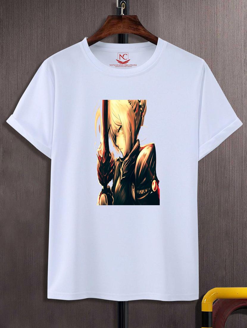 unisex white graphic printed t-shirt - 20777032 -  Zoom Image - 0