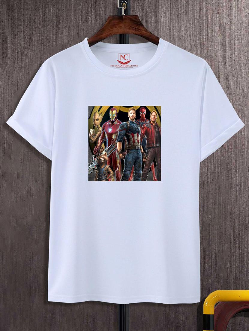 unisex white graphic printed t-shirt - 20777036 - Zoom Image - 0