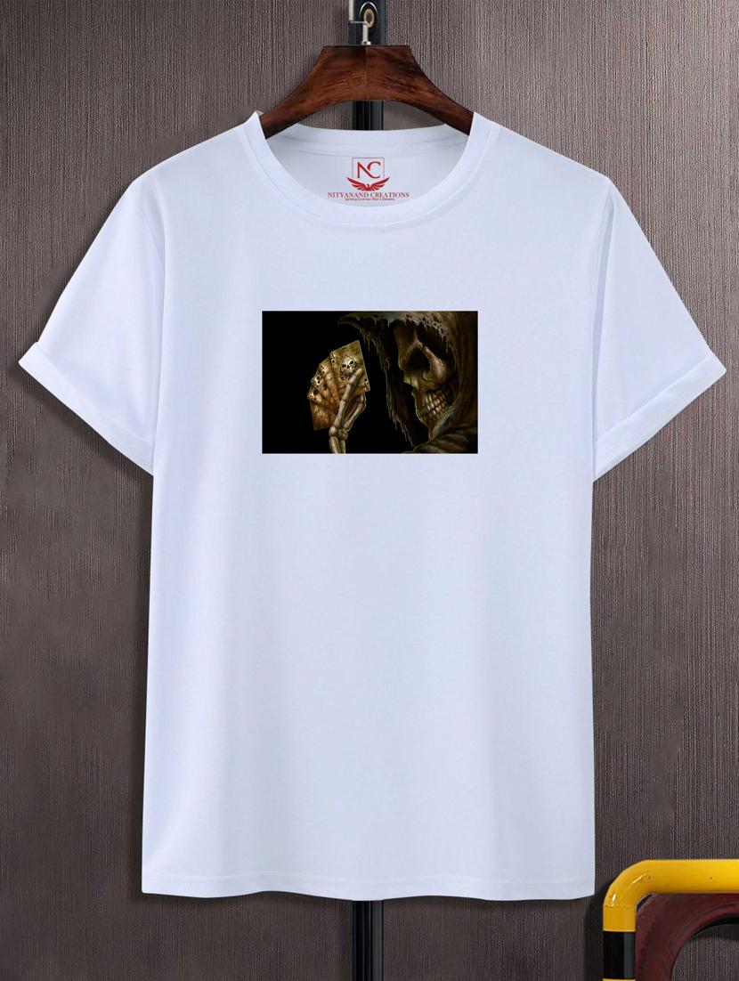 unisex white graphic printed t-shirt - 20777041 - Zoom Image - 0