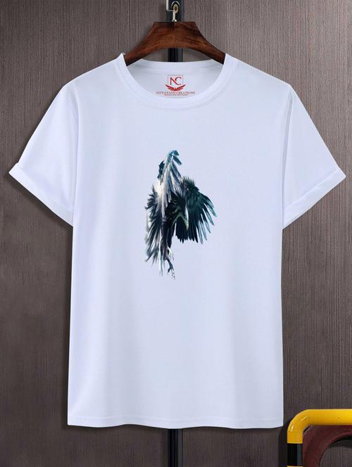 unisex white graphic printed t-shirt - 20777050 - Standard Image - 0