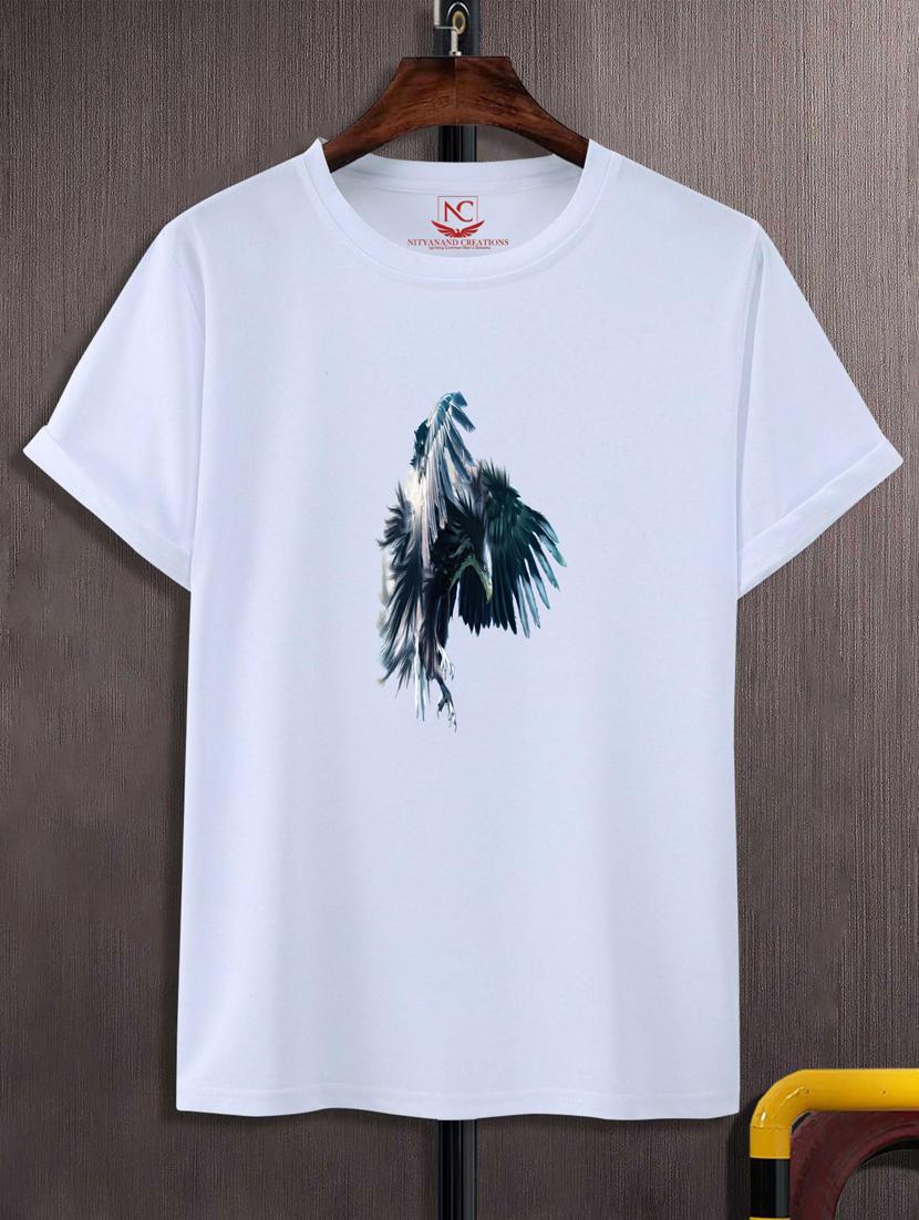 unisex white graphic printed t-shirt - 20777050 - Zoom Image - 0