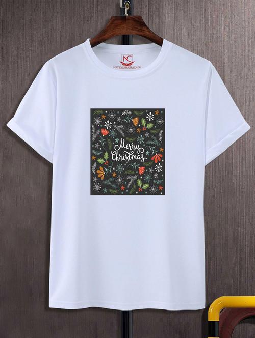 unisex white graphic printed t-shirt - 20777065 -  Standard Image - 0