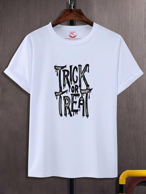 unisex white graphic printed t-shirt - 20777066 -  Standard Image - 0