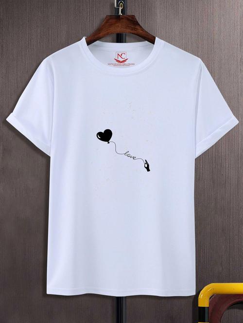 unisex white graphic printed t-shirt - 20777074 - Standard Image - 0