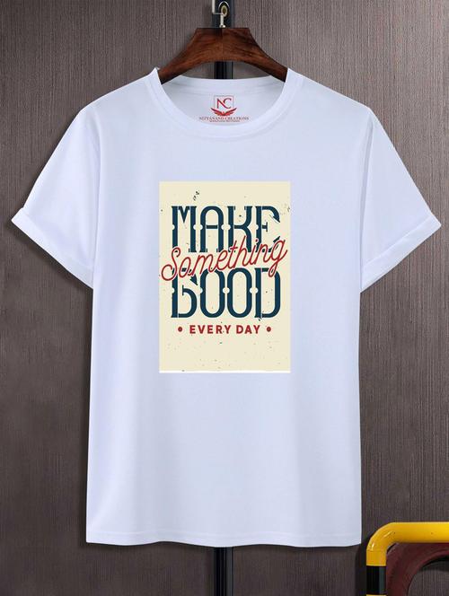 unisex white graphic printed t-shirt - 20777088 -  Standard Image - 0