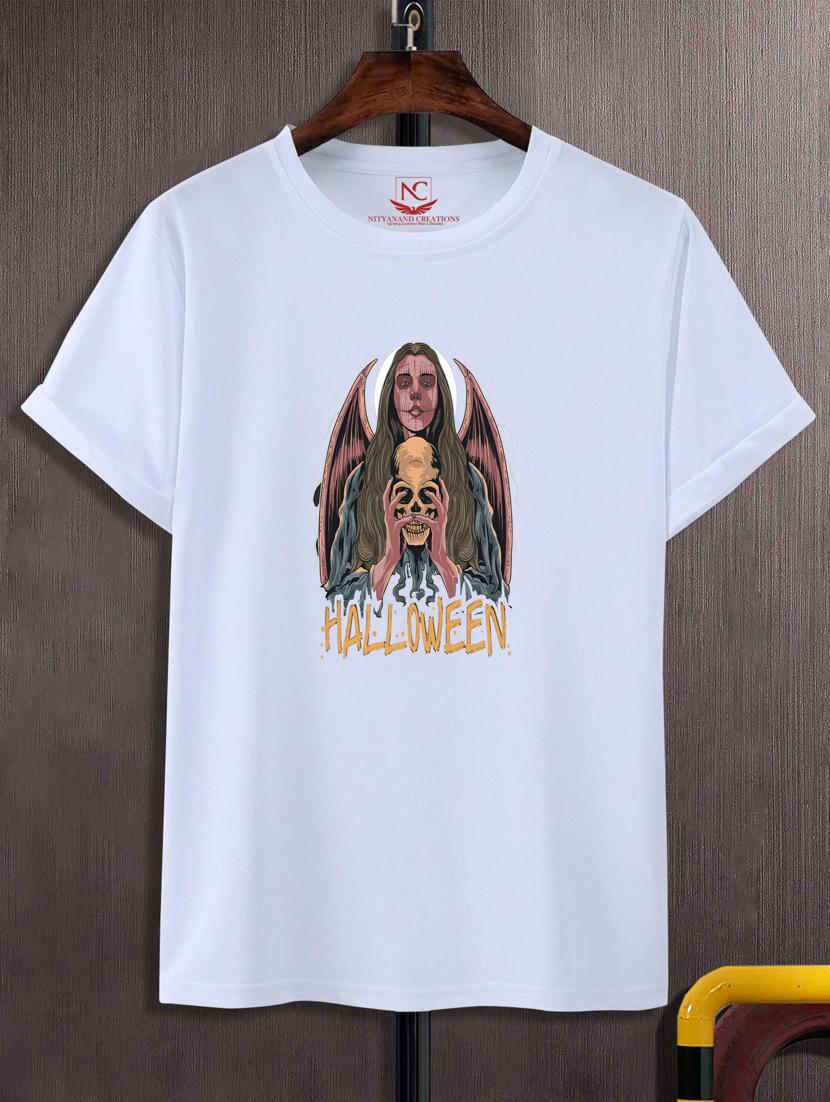 unisex white graphic printed t-shirt - 20777104 - Zoom Image - 0
