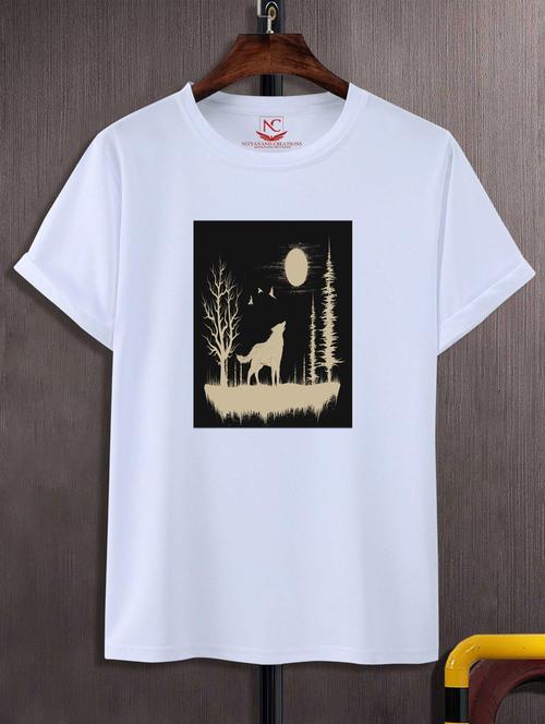 unisex white graphic printed t-shirt - 20777112 - Standard Image - 0