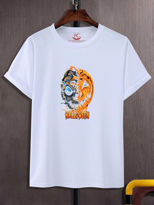 unisex white graphic printed t-shirt - 20777125 - Standard Image - 0