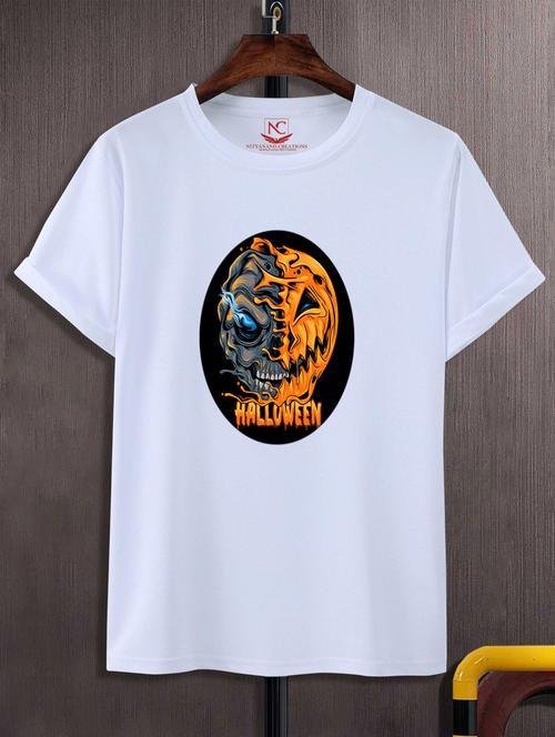 unisex white graphic printed t-shirt - 20777126 - Standard Image - 0