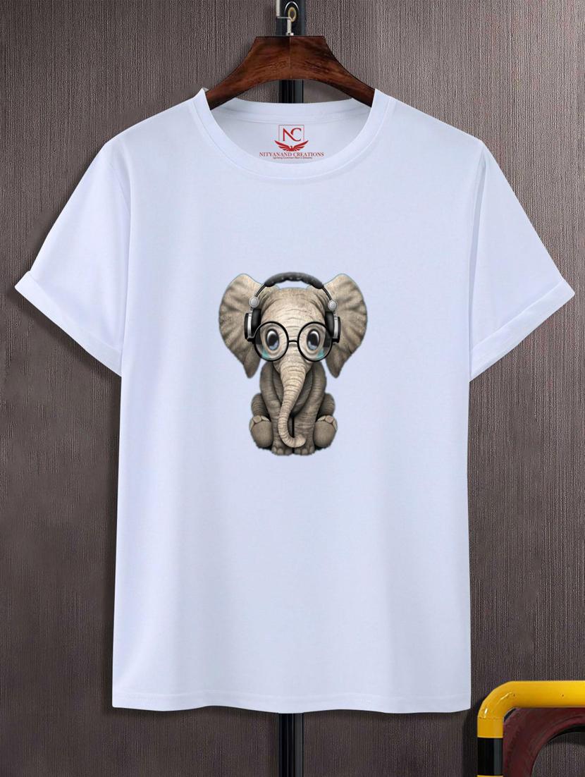 unisex white graphic printed t-shirt - 20777150 - Zoom Image - 0
