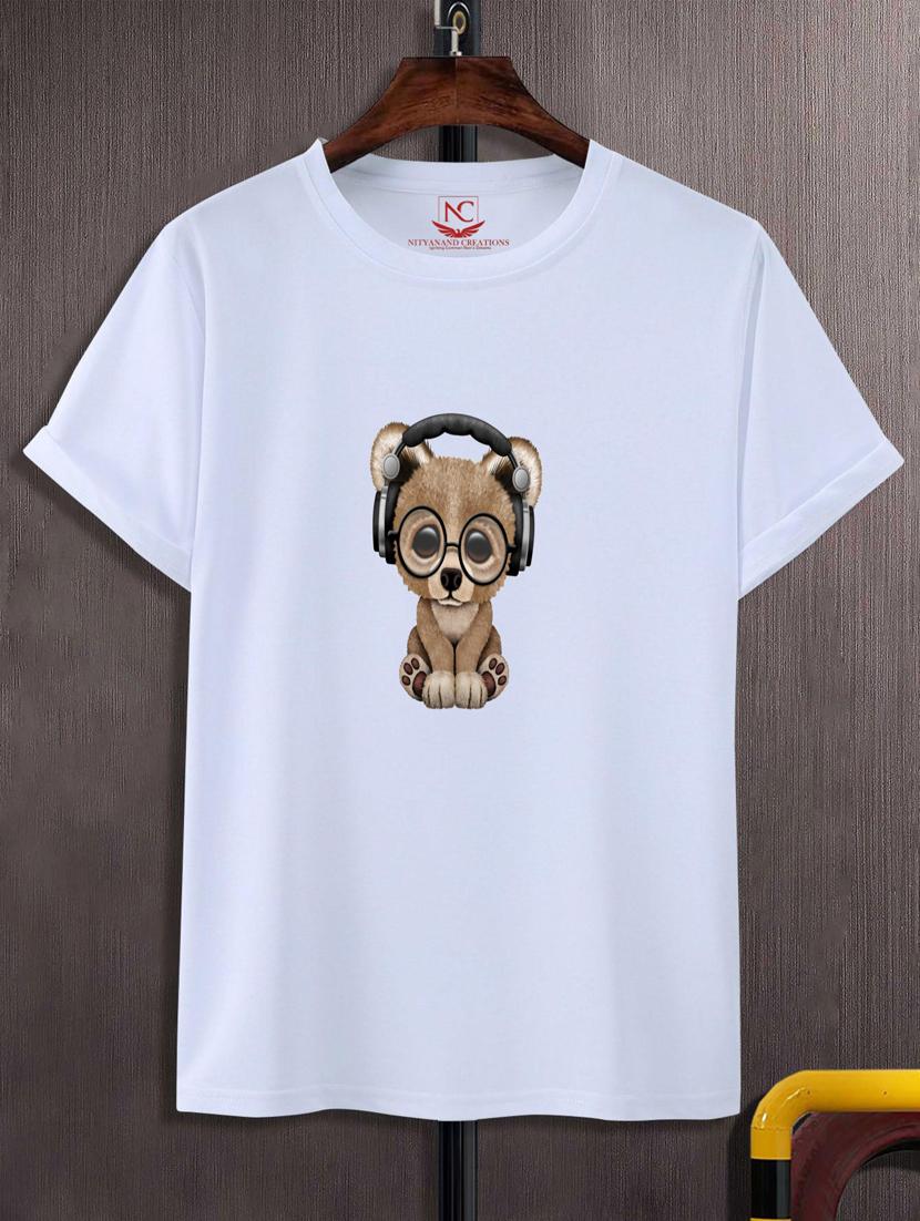 unisex white graphic printed t-shirt - 20777151 - Zoom Image - 0